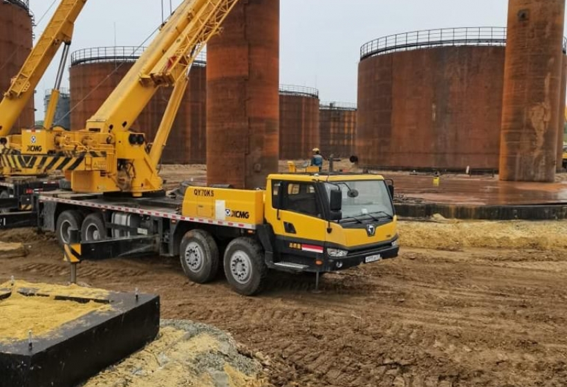 Орёл, монтаж 11 и 12-го РВС 5000 м³ под битум